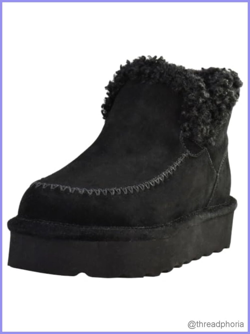 Bearpaw Maeve Platform Low Suede Ankle Booties